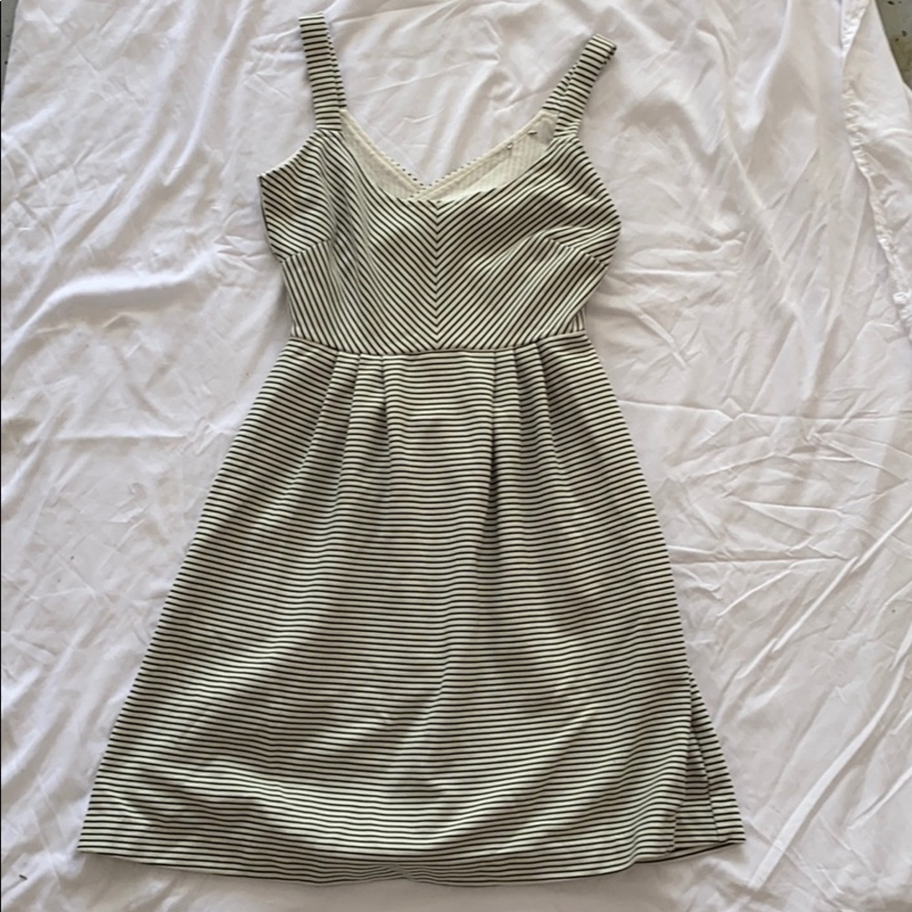 Black and cream open back dress like size 2